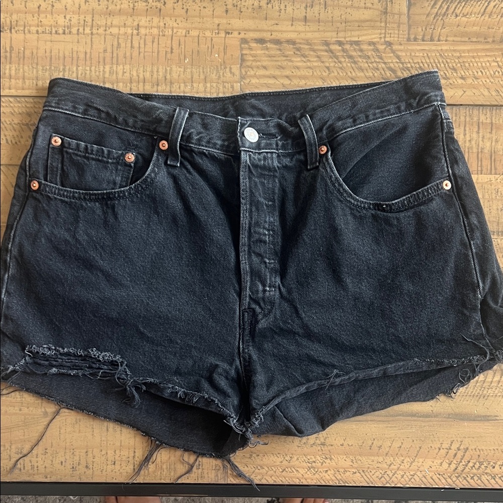 Levi's Black Jean Shorts for Women